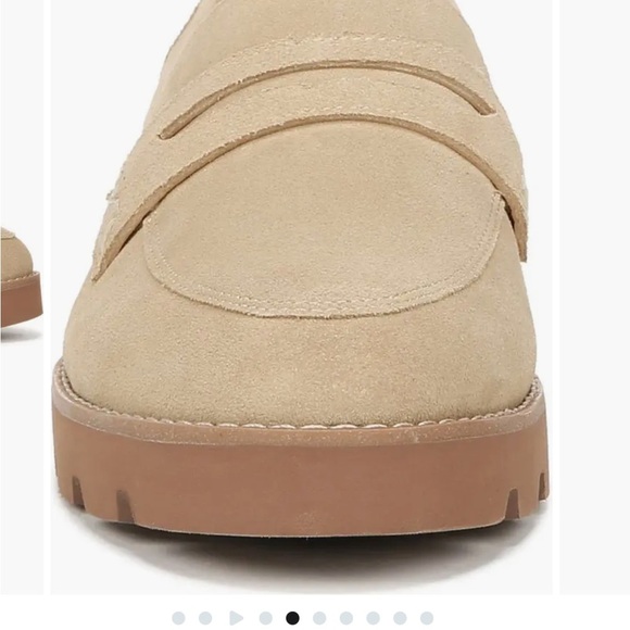 Vionic Cheryl II Lug Penny Slip-On Loafers Beige Cream - Picture 6 of 16